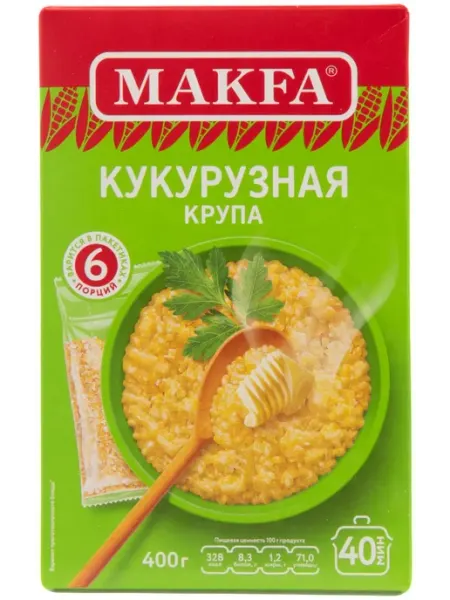 Rayshop MAKFA кукурузная крупа 6 пакетиков