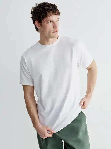 SELA Футболка базовая однотонная Mateo Regular fit