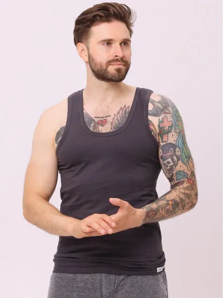 Stellato Knitwear Майка бельевая спортивная без рукавов