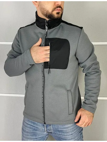 NK24SHOP Кофта мужская на молнии спортивная теплая повседневная