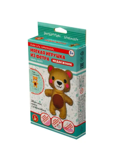 ДЕСЯТОЕ КОРОЛЕВСТВО Мягкая игрушка из фетра Медвежонок