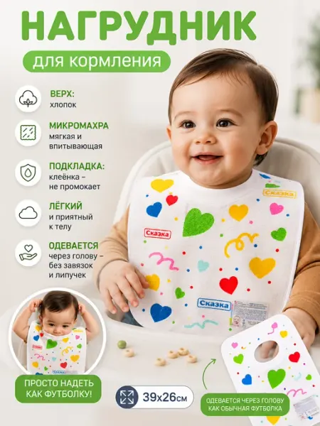 Сказка Нагрудник детский