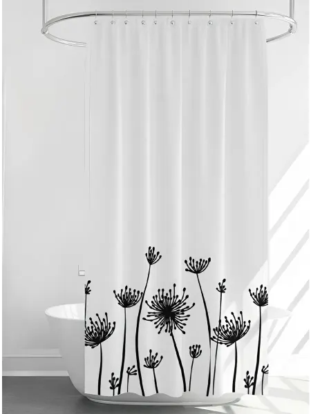 PERFECTO LINEA Штора для ванной 180x180 тканевая с кольцами Harmony