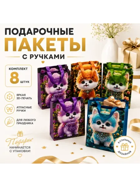 ХаусМарт 313 подарочный пакет на день рождения