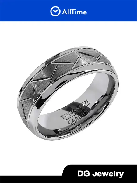 DG Jewelry Кольцо классическое вольфрамовое бижутерия