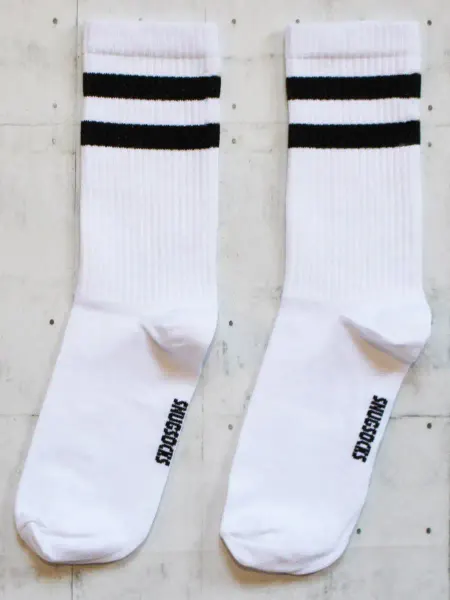 Snugsocks Носки с надписью длинные высокие с принтом полосками