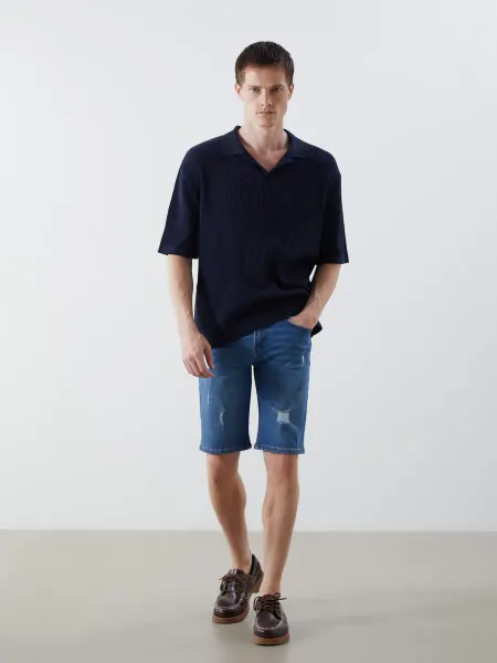 LC Waikiki Джинсовые Шорты Скинни для Мужчин