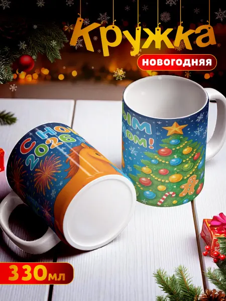 Nice cup Кружка новогодняя подарок детям 2026 330 мл