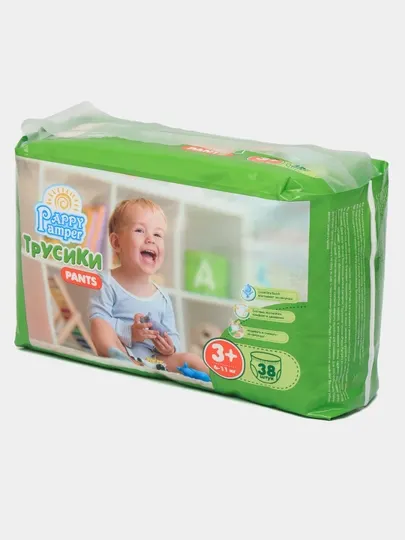 Подгузники трусики детские Pappy Pamper №3 +, 6-11 кг, 38 шт