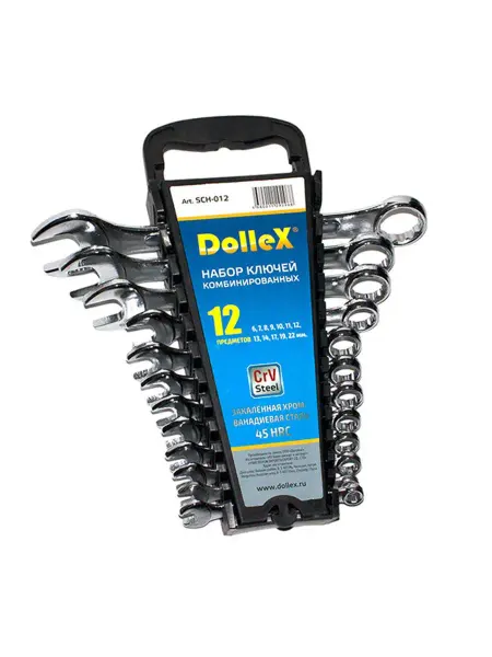 DOLLEX Набор ключей комбинированных (12 шт. 6-22 мм)