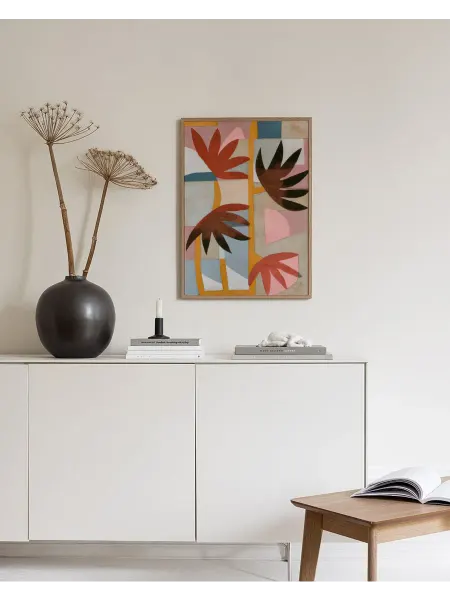Onllyart Постер 21x30 ветки черного дрозда цветок сафари