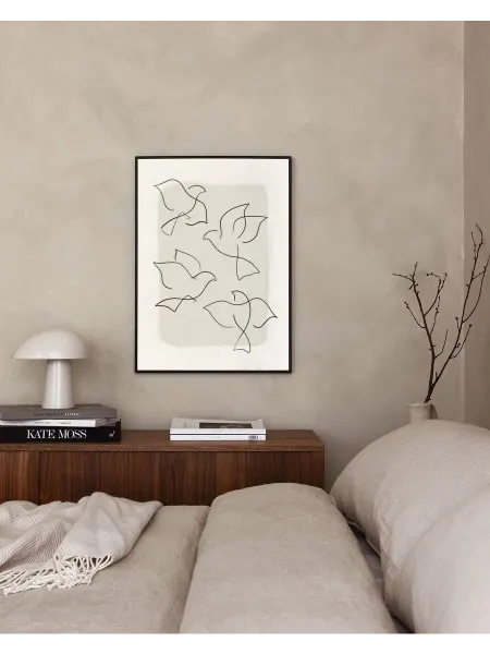 Onllyart Постер 21x30 штриховые рисунки птиц