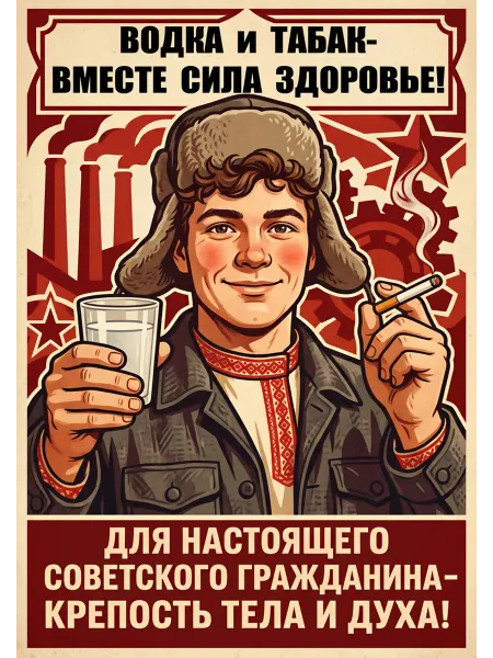 Юмористический постер (АгитацияМотивация) П11 28