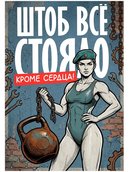 Юмористический постер, шуточный плакат парню П4 8