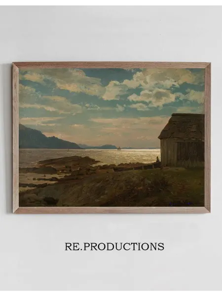 Re.productions Постер Fra Ølvestranden, Hardanger - Amaldus Nielsen