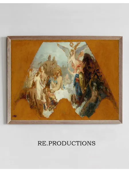 Re.productions Постер Minerva Combating Brute Force - Isidore Pils