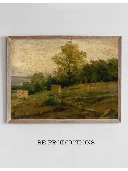 Re.productions Постер Landscape with Cords of Wood - Ľudovít Čordák