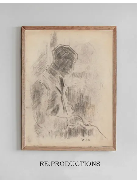 Re.productions Постер Man Writing - James Ensor