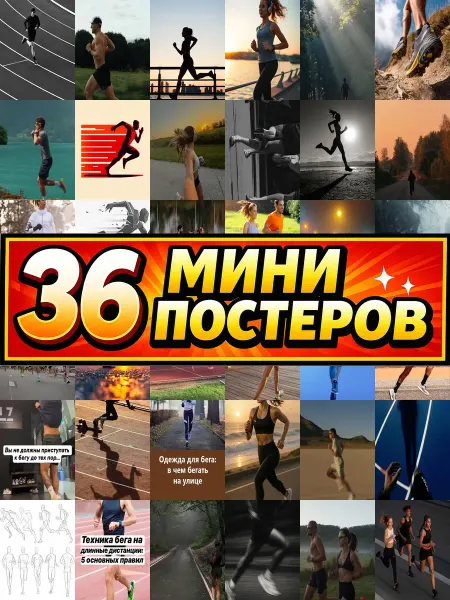 Бумажный дом Fun Минипостеры 36 шт бег
