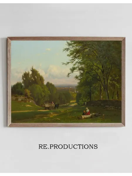Re.productions Постер Near Leeds, New York - George Inness