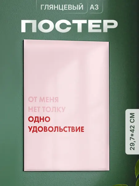 Partner Project Постер на стену От меня нет толку