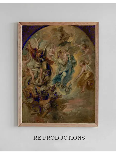 Re.productions Постер The Virgin as the Woman of the - Peter Paul Rubens