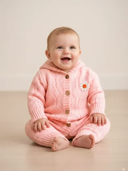 Gunesh Line Textile Вязаный комбинезон для малышей 6-9 месяцев
