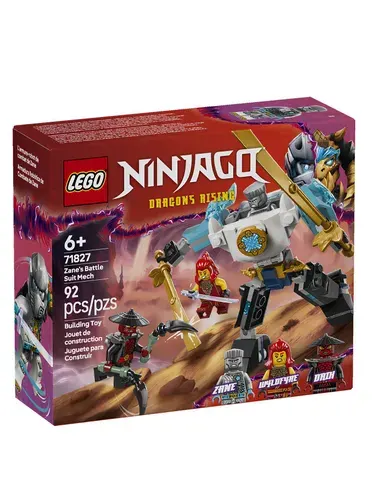 Конструктор LEGO NINJAGO Боевой робот Зейна в броне, 92 деталей, 6+, 71827