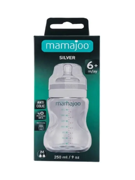 Бутылочка для кормления 6+ MAMAJOO антиколиковая, 250 мл