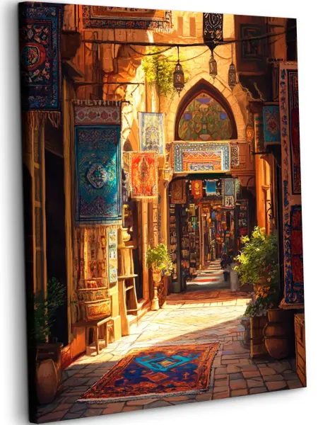 Art on Canvas Живописный дворик Картина по номерам на холсте 40х50 см