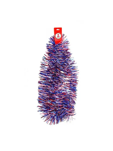 СНОУ БУМ Мишура трехцветная, ПВХ, 200х9 см, 377-542