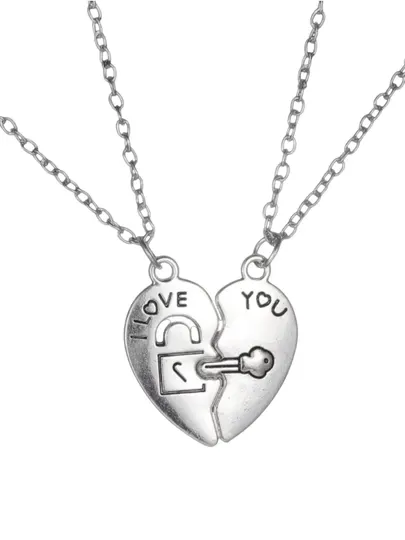 Парные подвески, Best friends, I LOVE YOU