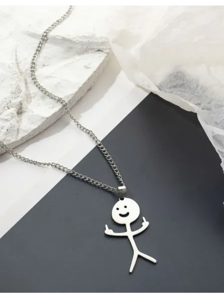 Цепь длина 60 см бижутерный сплав без вставок