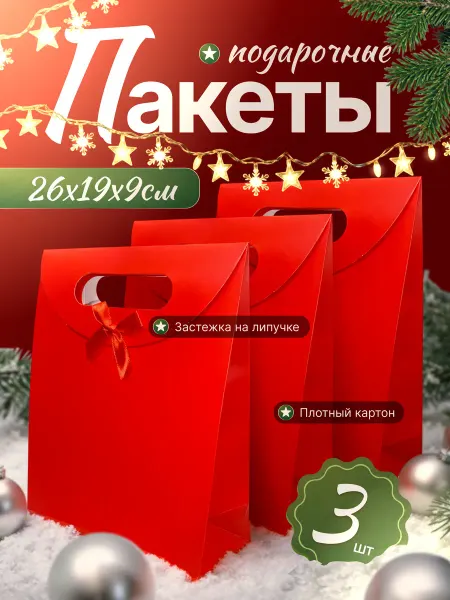 Подарочные пакеты картонные