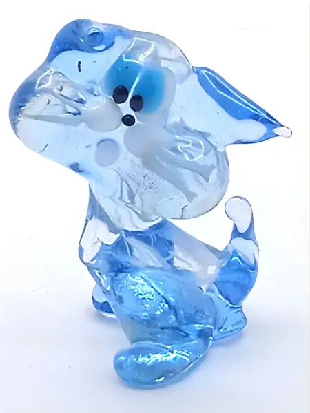 Glassofly Фигурка декоративная стеклянная Котёнок, сувенир