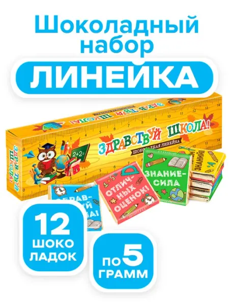 Mr.Brown Подарок ребенку шоколад в школу Здравствуй школа 60г