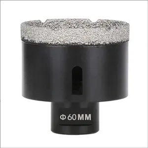 Коронка алмазная 60мм, по керамограниту и по керамике для УШМ(болгарка) Black, РСХ