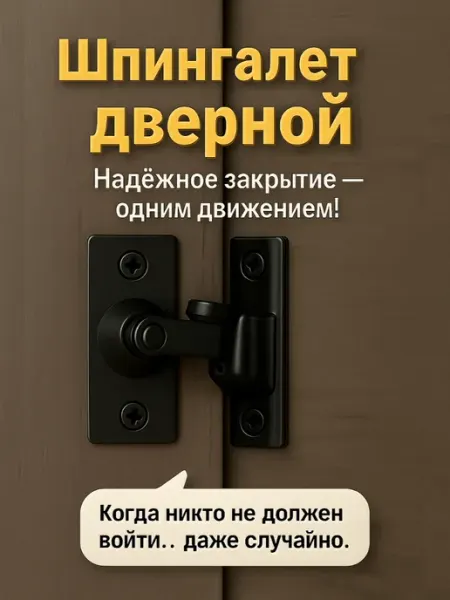 Македон Шпингалет угловой для раздвижных дверей 60мм