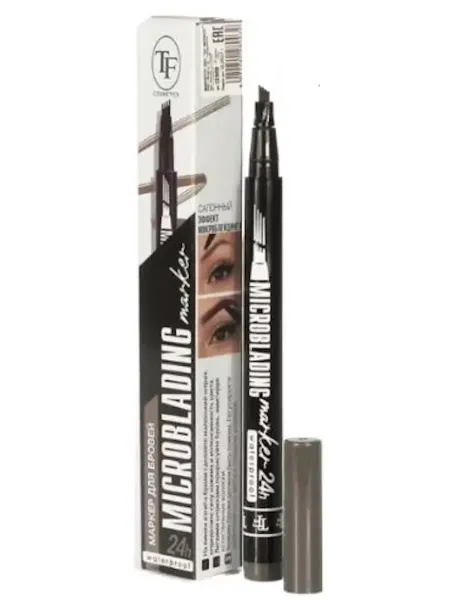 TF COSMETICS Маркер для бровей Microblading 01 Пепельно-коричневый
