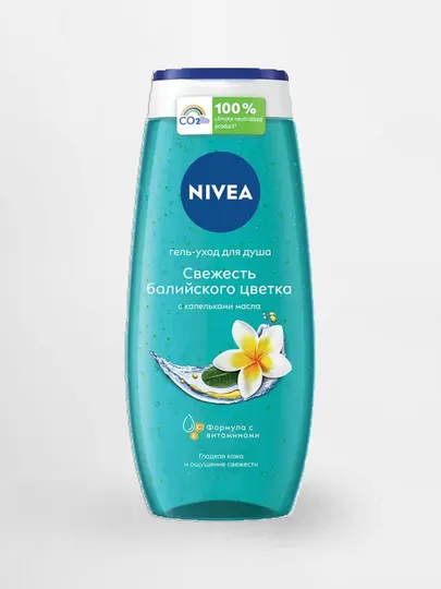 Гель для душа женский NIVEA, свежесть балийского цветка, 250 мл