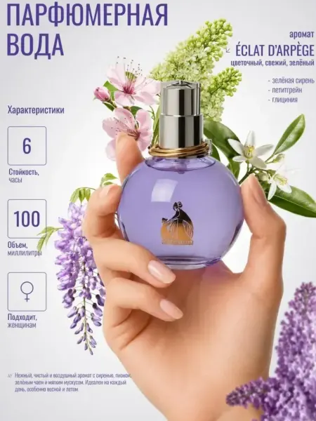ANYLADY PARFUM Женская парфюмерная вода Lanvin Éclat d’Arpège 100 мл