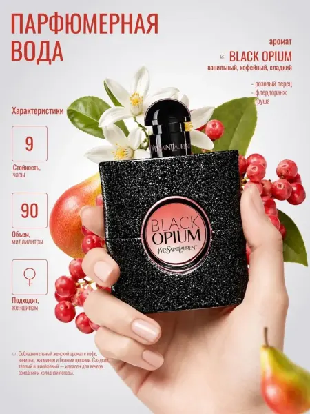 ANYLADY PARFUM Женская парфюмерная вода Yves Saint Laurent Black Opium