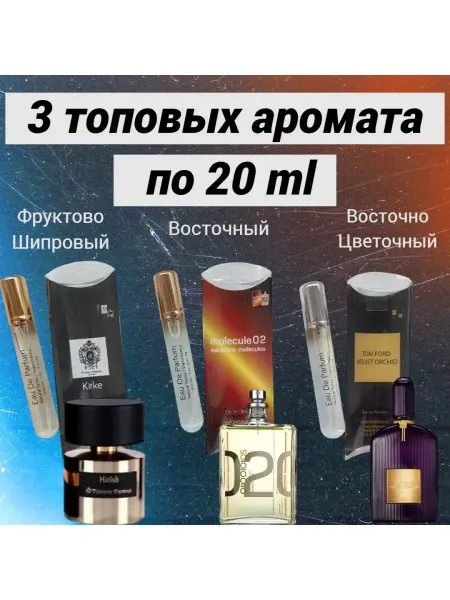 Духи набор пробников, унисекс Кирке Вильвет Орхид Молекула