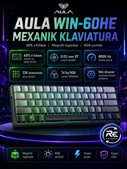 Механическая игровая клавиатура Aula Win 60
