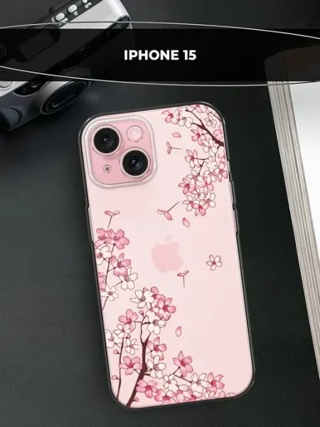 Avocase Чехол на iPhone 15 сакура