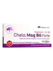 Магний и витамин B6, Olimp Sport Nutrition, 60 капсул, для сердца, сосудов, мышц, нервной системы