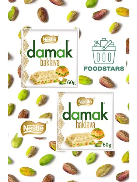 Nestle Нестле Damak "Baklava" белый шоколад 60г х 2 шт