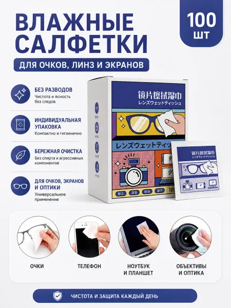 Салфетки для очков
