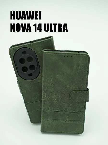 Not typical Чехол на Huawei Nova 14 Ultra книжка зеленый