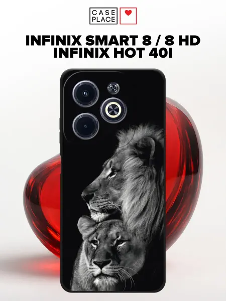 Infinix Чехол на Smart 8 8 HD HOT 40i лев